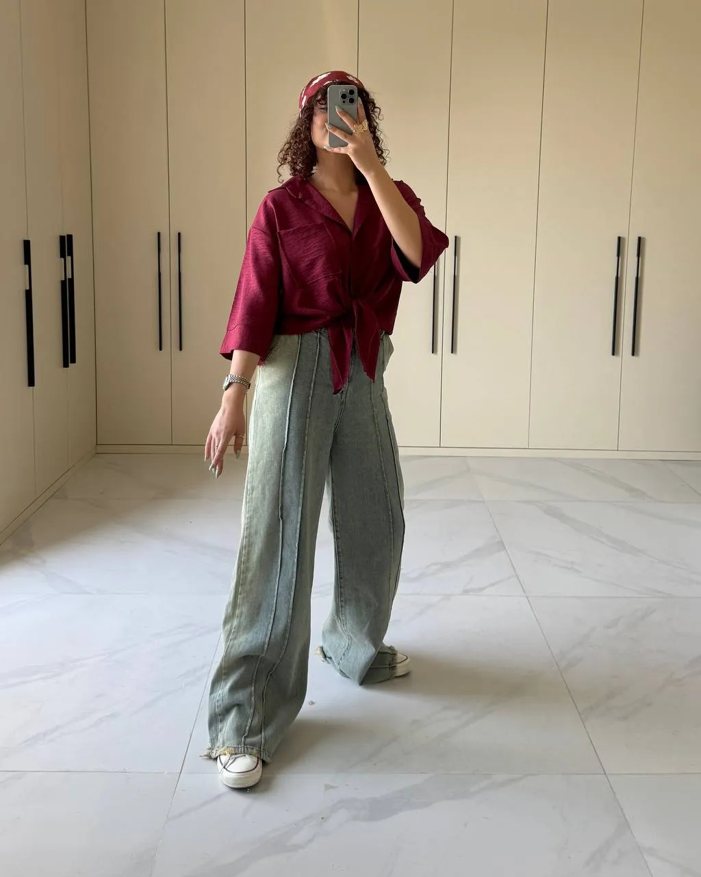 شومیز زنانه جلو گره‌ای