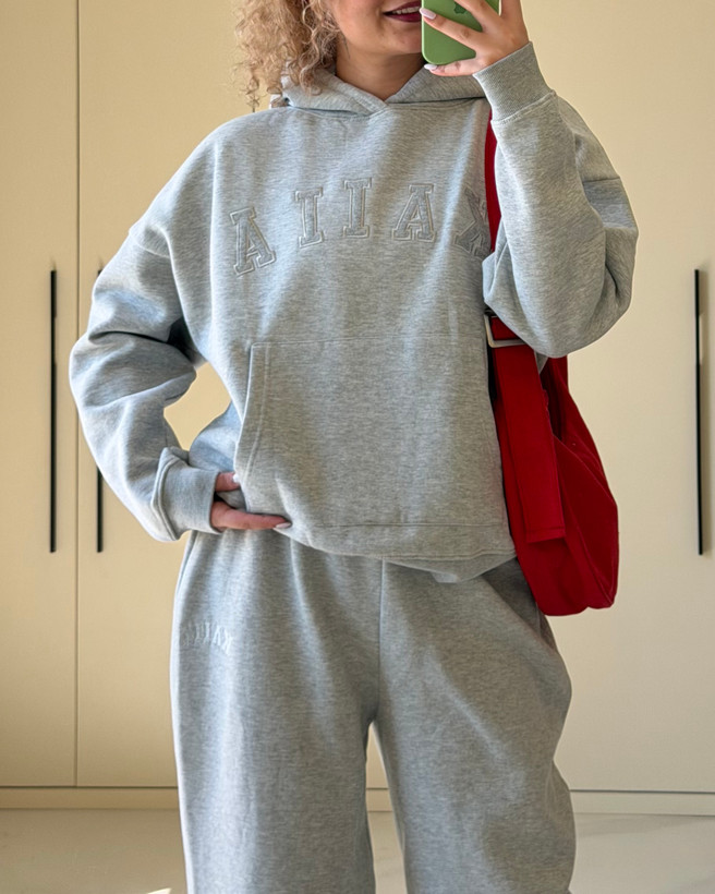 ست هودی و شلوار طوسی